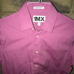 Express 1MX XS 13-13 1/2 Extra Slim Dress Shirt